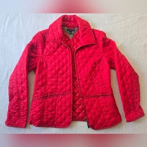 Tommy Hilfiger Women's Quilted Red Jacket Sz M